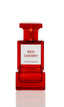Red Cherry une bouteille de parfum élégante en flacon sur fond blanc